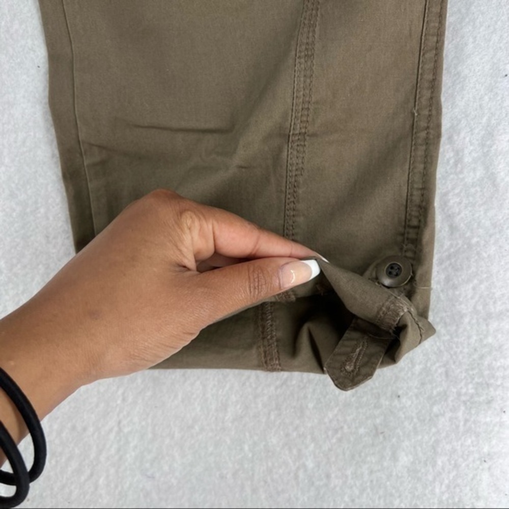 Camaieu Roll Tab Crop Cargo Pant - Picture 5 of 9